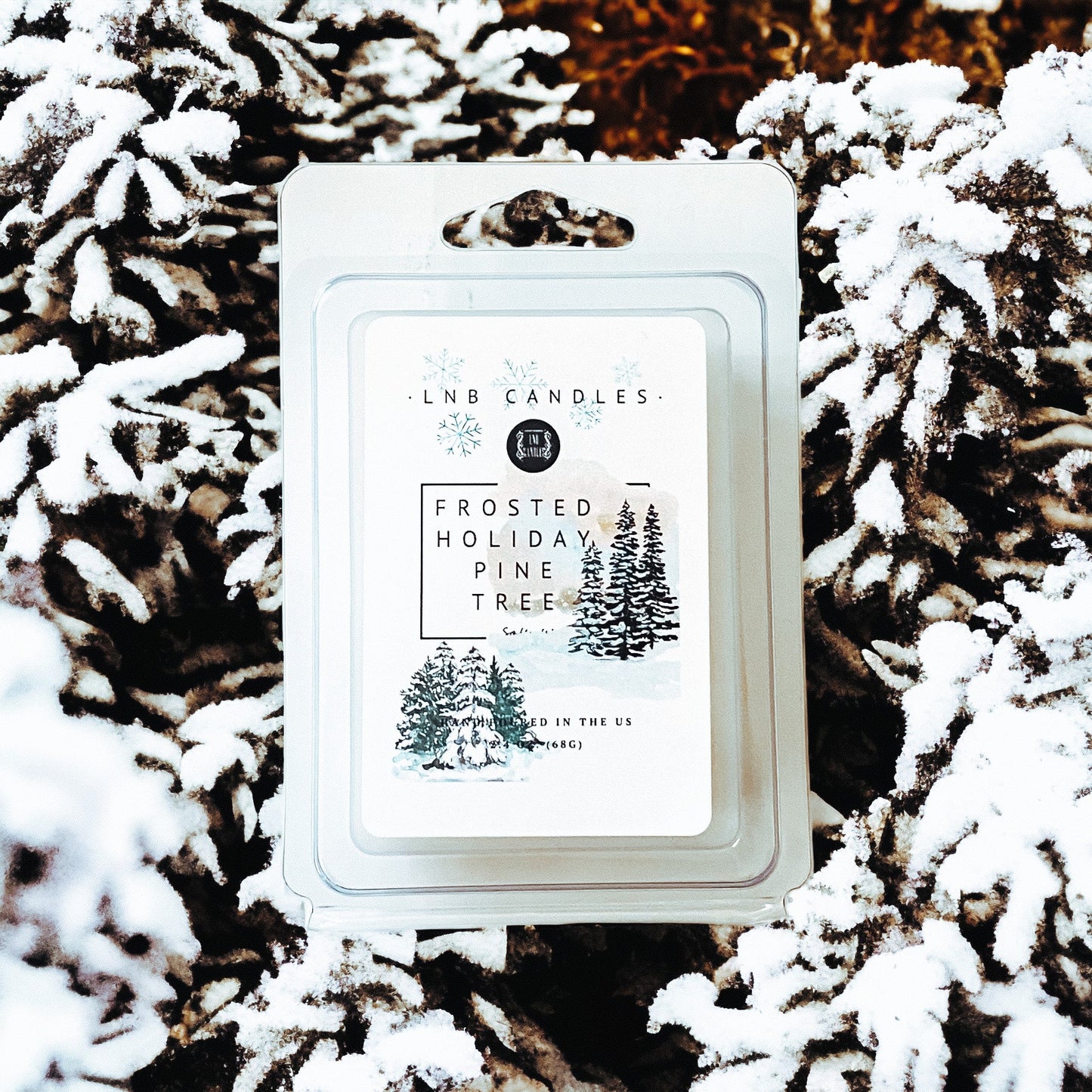 Frosted Holiday Pine Tree Wax Melt