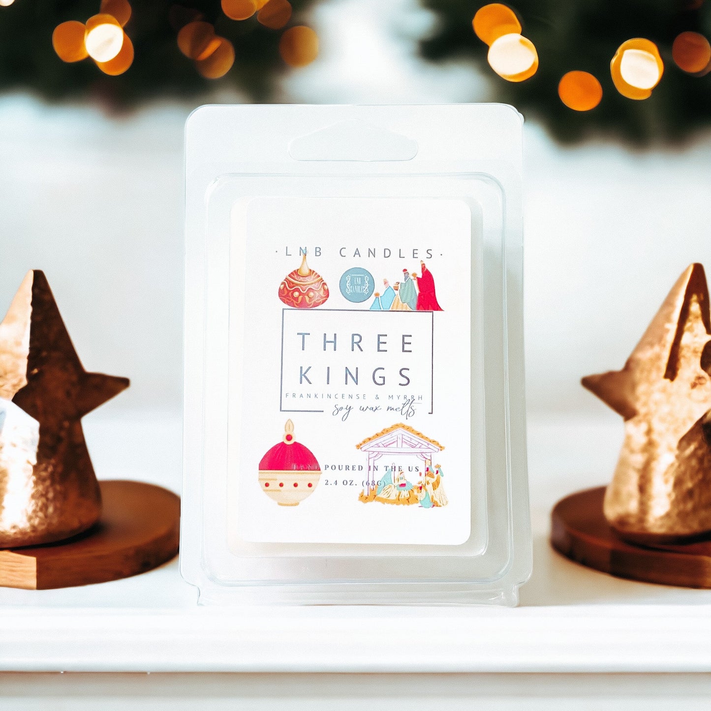 Three Kings Soy Wax Melt frankincense and Myrhh