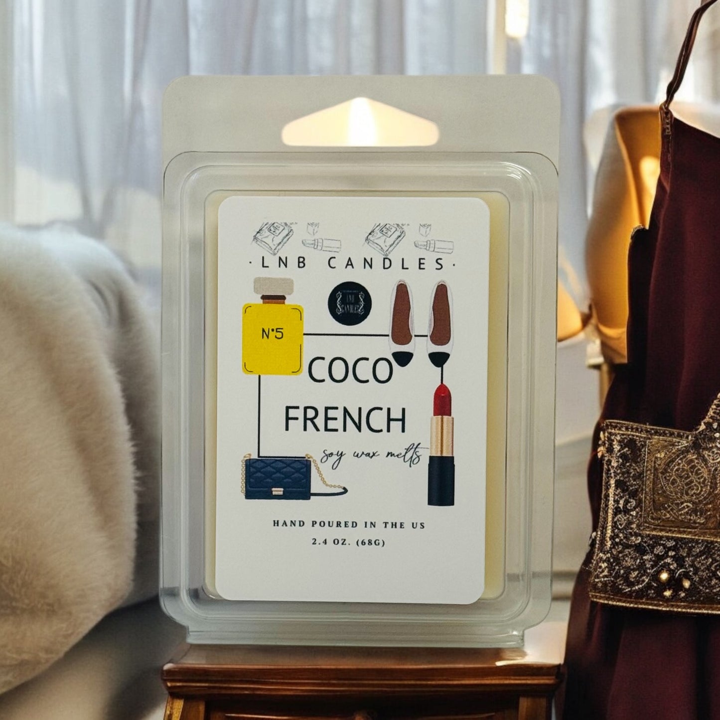 French Coco Wax Melt Designer Inspired by No 5